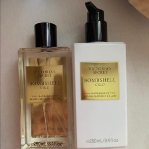 VS Bombshell gold set, lightly used